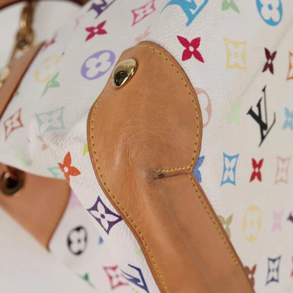 LOUIS VUITTON Monogram Multicolor Ursula Tote Bag White M40123 LV Auth PP786V - Picture 8 of 15